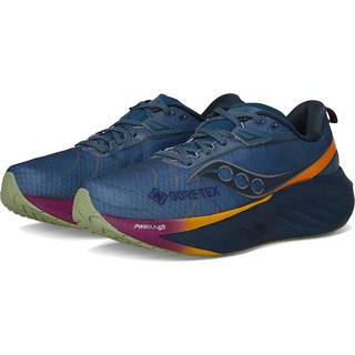 Saucony Triumph 22 GTX Neutral Running Shoe Women - Grey, Orange, Size 5 - grey