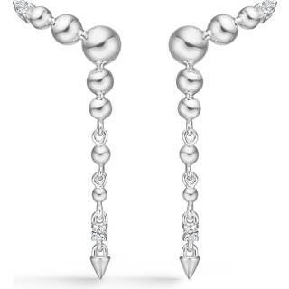 Mads Z - Unicorn sølv øreringe med hvid topas - 2116073