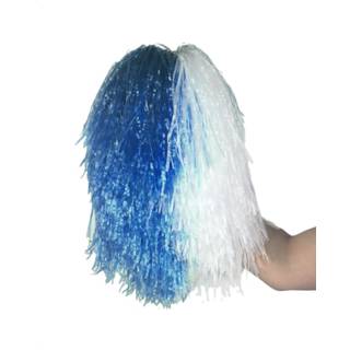 Cheerleader Pompon blau-weiß