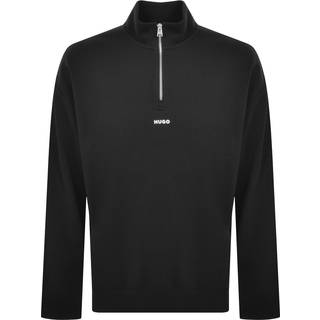 HUGO Herren Pullover schwarz unifarben