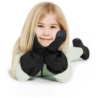 Didriksons Kids' Shell Gloves 9 Black, 2-4 Years
