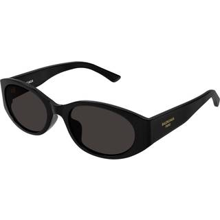 Balenciaga Kvinde BB0369SK 001 Solbriller Acetat Sort Grå Rund