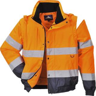 Hp-Vis 2-i-1 jakke - Orange (Størrelse: 4XL)