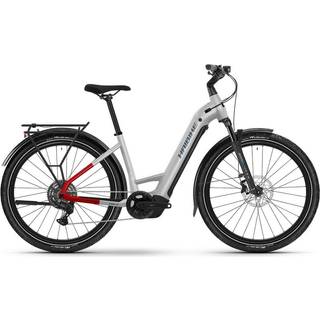 Elcykel hybrid Haibike Trekking 7 Low Soft Grey/Red/Blue Glossy