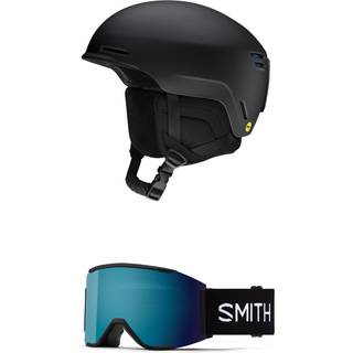 Smith Method Mips Matte Midnight Nav, Matte Midnight Navy 2324 / Chromapop Everyday Red Mirror, SMALL