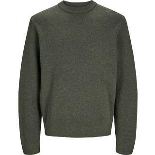 Ensfarvet Striktrøje