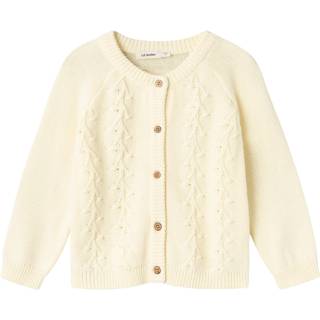 Lil Atelier Lemon Icing Strikcardigan