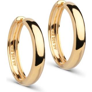ENAMEL Copenhagen Øreringe - Classic Wide - Gold Colour