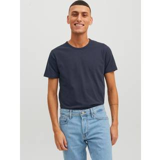 Ensfarvet O-hals T-shirt