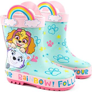 Vanilla Underground Vanilla Underground Blue Paw Patrol Girls Skye & Everest Wellington Boots with Handles