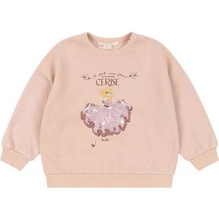 Konges Sløjd Lou Glitter Sweatshirt Cameo Rose 18 months  Lyserød  18 måneder  kvinde