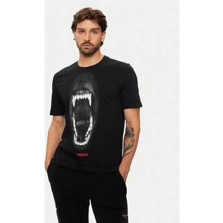 HUGO Dayaking Animal Graphic T Shirt Black
