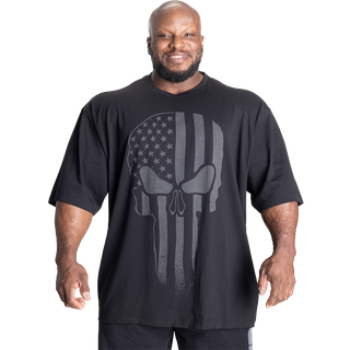 Skull Union Iron Tee, Black
