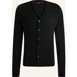Regular fit cardigan i en uldblanding
