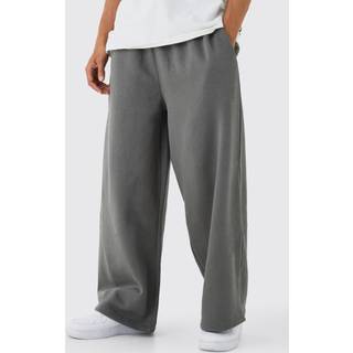 Mens Charcoal 330GSM Extreme Wide Leg Basic Jogger