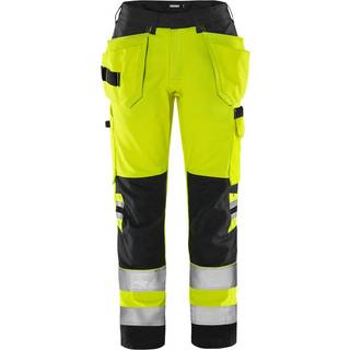Fristads 2641 GPLU Håndværkerbukser Høj synlighed gul/sort Hi-Vis gul/sort