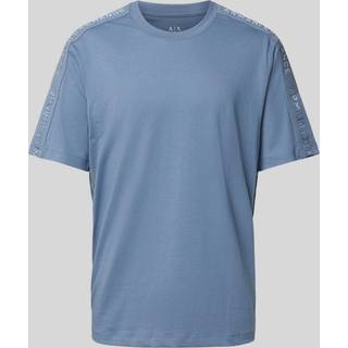 Armani Exchange Crew Neck Logo T Shirt Blue