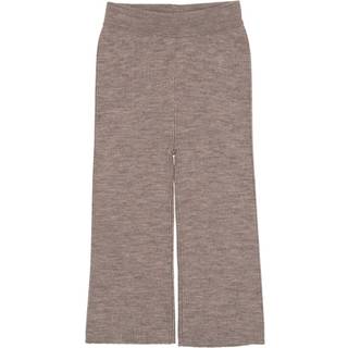 Copenhagen Colors Merino Wide Ribbed Pants Natural Melange 104cm Beige 104 cm Unisex