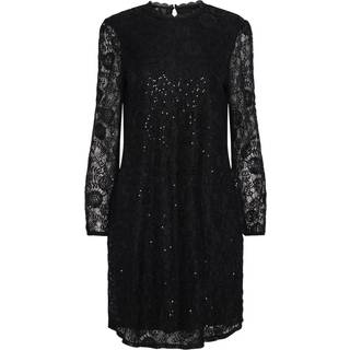 PIECES dame kjole PCOLLINE - Black - M