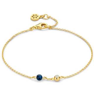 Spirit Icons Lucky Bracelet Blue Armbånd i Forgyldt Sølv