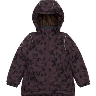 Mikk-Line - Winter Jacket AOP vinterjakke - Huckleberry - 104