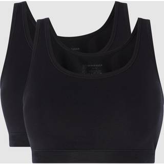 Schiesser 2-pak 95-5 Organic Cotton Bustier Top - Black - 40 * Kampagne *