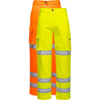 Dame hi-vis bukser - Gul (Størrelse: L)