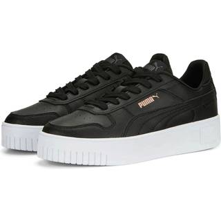 Women's Puma Carina Street Sneakers, Black, Size 37.5, Shoes - Rose Gold - 37.5