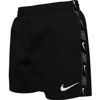 Nike Nike Black Swim Logo Tape 4 Inch Volley Shorts