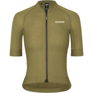 GripGrab Women's PACR Short Sleeve Jersey Cykeljersey Damer størrelse XL farve olivengrøn