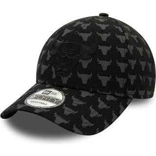 Chicago Bulls Team Monogram Black 9FORTY Adjustable Cap newera adult unisex Black newera adult unisex Black newera adult unisex Black newera adult uni - Osfm