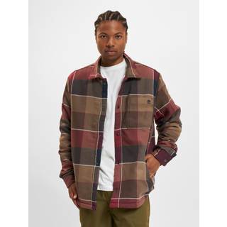 Timberland Sherpa Lined Plaid Overshirt Fritidsjakke Herrer størrelse S farve rød