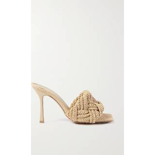Bottega Veneta Padded raffia mules - beige - EU 37