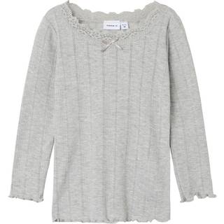 Slim Fit Top Med Lange Ærmer