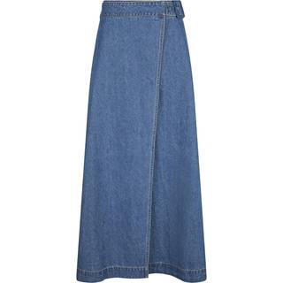 Nina Wrap Denim Nederdel, Blue, 34