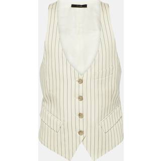 Tom Ford Pinstripe wool and silk-blend vest - beige - XL