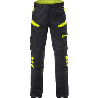 Fristads 129482 Bukser 2555 / Arbejdsbukser Sort/Hi-Vis gul D116