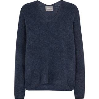 Mos Mosh Mmthora V-Neck Knit Strik 153900 Salute Navy (M)