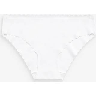 Next White Brazilian No VPL Scallop Edge Knickers