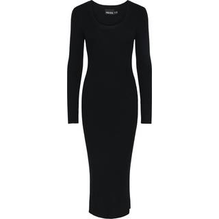 Pieces - Pcmira Ls Knit Dress - 4542913 Black