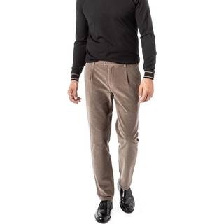 DRESSLER Herren Bundfaltenhose braun