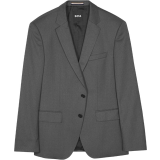Huge Slim Fit Wool Blazer Dark Grey