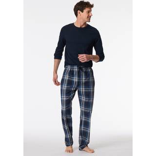 Schiesser Mix and Relax Woven Long Pants - Multi-colour-2 - XX-Large