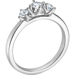 Mads Z Crown Trinity Ring 14 kt. Hvidguld 0,34 ct. 1641734-56 - Dame - White gold