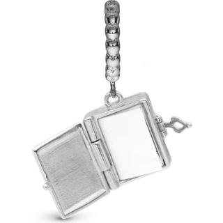 Christina Jewelry Book of Love You & Me Forever Bog sølvcharm til læderarmbånd på 6 mm