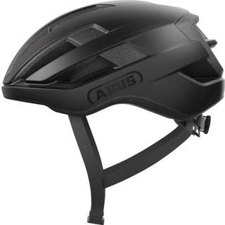 ABUS WingBack Cykelhjelm, Velvet Black L - Med Forced Air Cooling Teknologi og Zoom Ace Justeringssystem