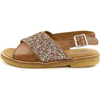 Angulus Tan Multi Glitter Sandal Med Spænde