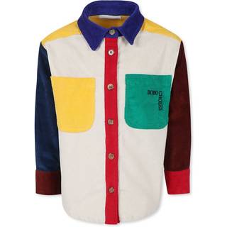 Bobo Choses Bobo Square Kontrastfarvet Manchesterskjorte Multifarvet 8-9 Y  Creme  8-9 år  Unisex