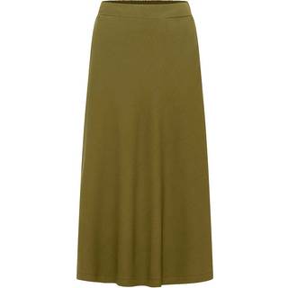 Tranquillo Women's Relaxed Ecovero Viscose Skirt Nederdel Damer størrelse 40 farve olivengrøn