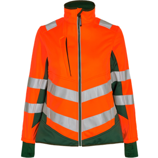 ENGEL Safety dame softshelljakke Orange/Grøn 1156-237 3XL
